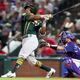 Khris Davis hitting the game-winning three-run dinger against the Rangers
